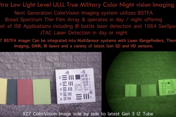 Color Night vision vs white phosphorus JTAC SWIR X27