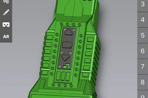 CAD drawing thermal weapon scope laser pointer range finder