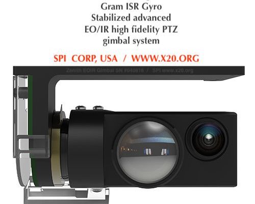 Gyro stabilized EO/IR PTZ gimbal system