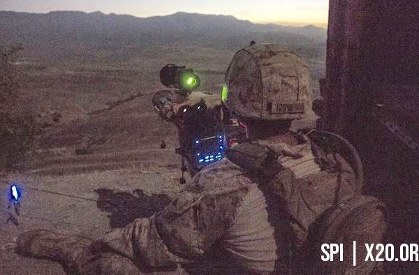 soldier night vision scope with range finder and laser pointer