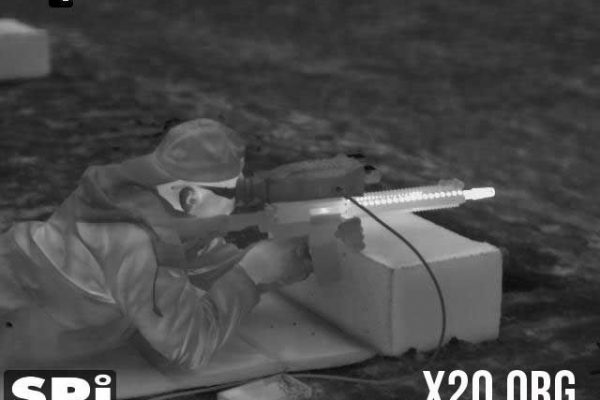 SPI white hot thermal imaging during live fire of weapon