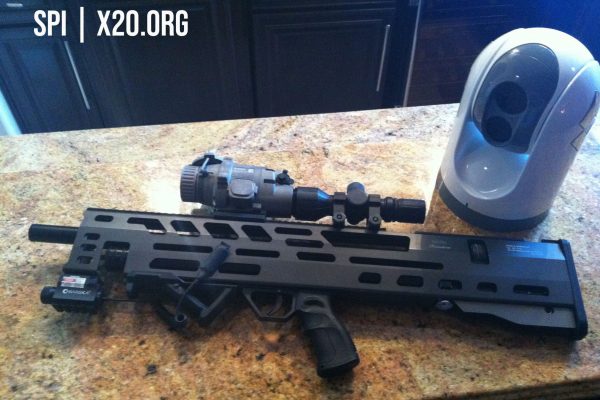 Clip on night vision weapon scope mount with PTZ UAV camera