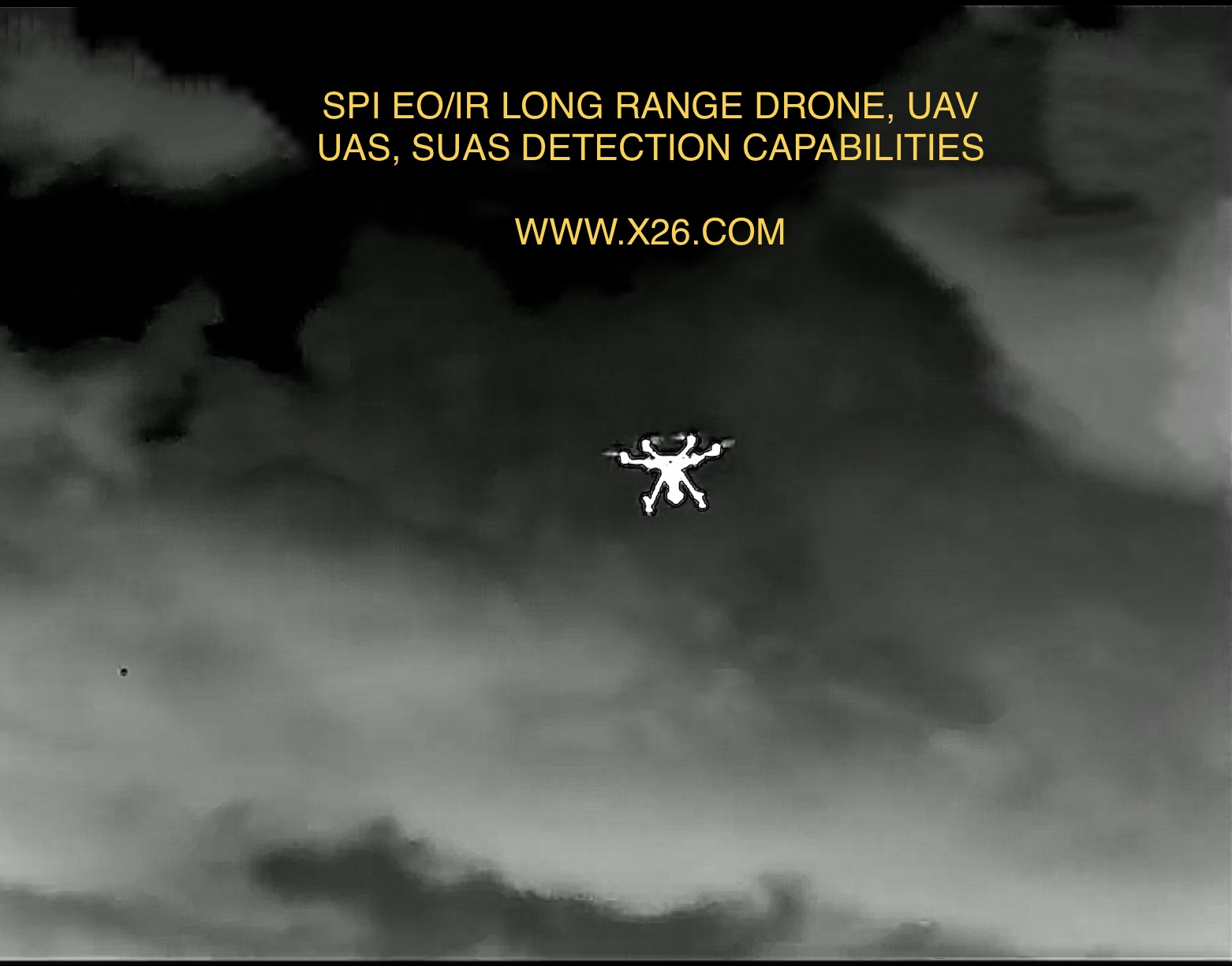 Long range thermal imaging eoir drone detection countermeasures IR