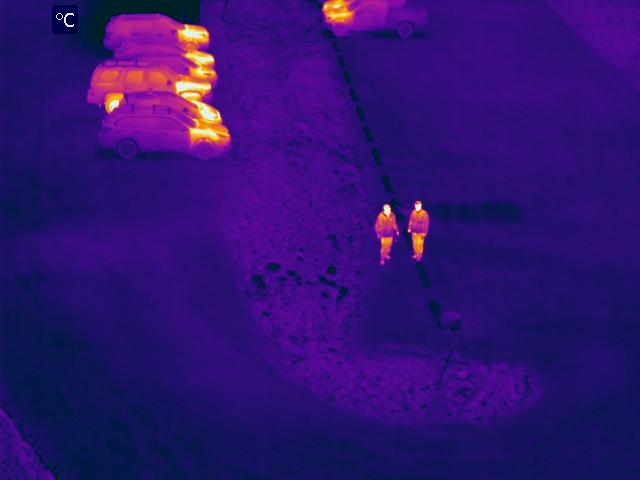 Long range thermal imaging camera