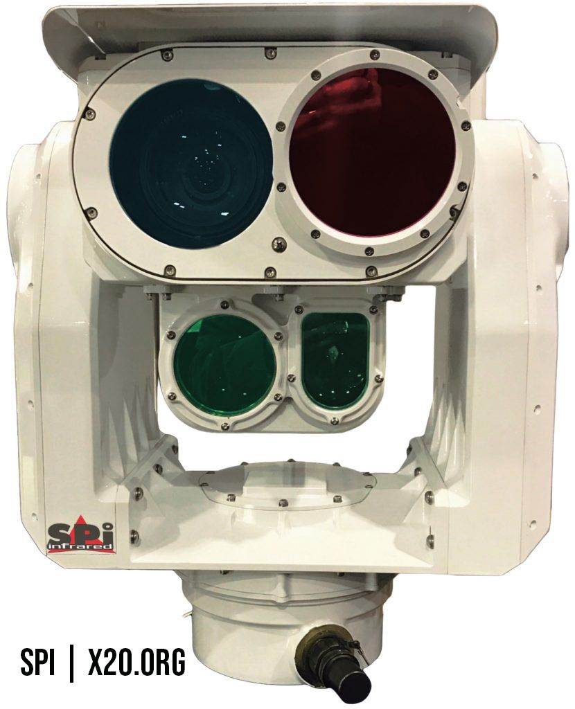 Long range PTZ flir thermal imaging camera with LRF, IR laser pointer/designator