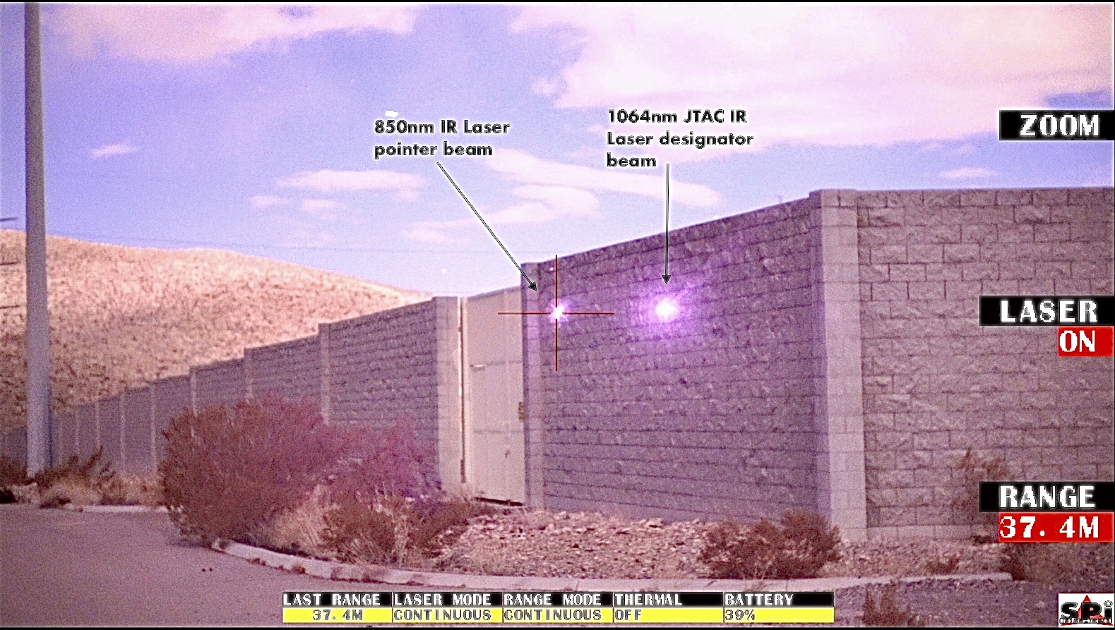 1064nm laser detection in day and night imaging JTAC designator