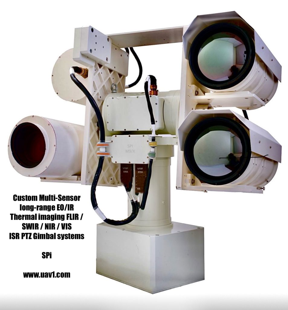 Custom long-range multi sensor thermal imaging FLIR SWIR NIR HD IP PTZ gimbal systems