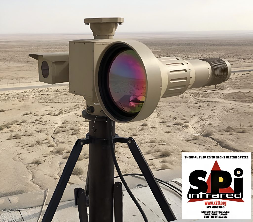 LONG RANGE THERMAL IR IMAGING PTZ FLIR MWIR COOLED CAMERA